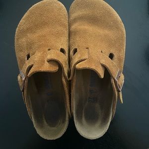 Birkenstock Boston Soft footbed - Suede color chestnut